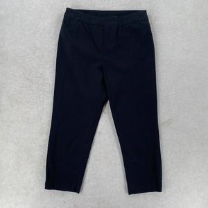 Soft Surroundings Trouser Pants Women‎ LARGE Tapered Ccropped High Rise Stretch